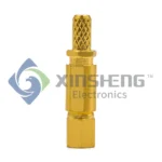 SSMC RF Connector Gold Plated Female Plug Crimp Type For RG-316 & Similar Cables thumbnail 1