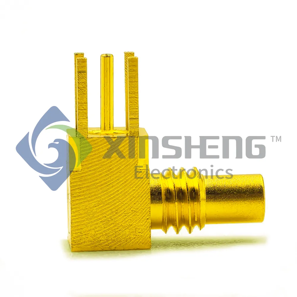 SSMC Female Right Angle Connector for PCB mount Gold Plated(KWE-3.95)