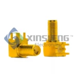 SMA Connector Jack, Female Socket 50 Ohms Panel Mount, Through Hole, Right Angle thumbnail 3