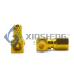 SSMC Female Right Angle Coax Connector Gold Plated (Crimp Type) for RG316 & Similar Cables thumbnail 4