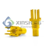 SSMC Female Straight Connector Gold Plated for PCB mount (KE-3.95) thumbnail 3