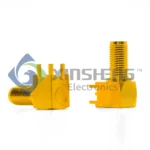 SMA Connector Jack, Female Socket 50 Ohms Panel Mount, Through Hole, Right Angle thumbnail 4