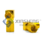 SSMC Female Right Angle Coax Connector Gold Plated for 0.086 S/R & Similar Cables (Solder/Crimp Type) thumbnail 3